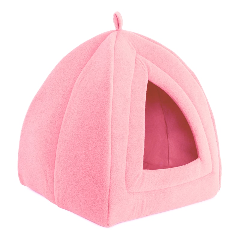 Petmaker Cozy Kitty House Cave Plush Cat Tent Bed with Removable Foam Cushion