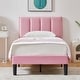 preview thumbnail 1 of 11, Javlergo Twin Size Upholstered Bed Frame Kids Bed with Height Adjustable Headboard for Boys & Girls Comfortable Sleep
