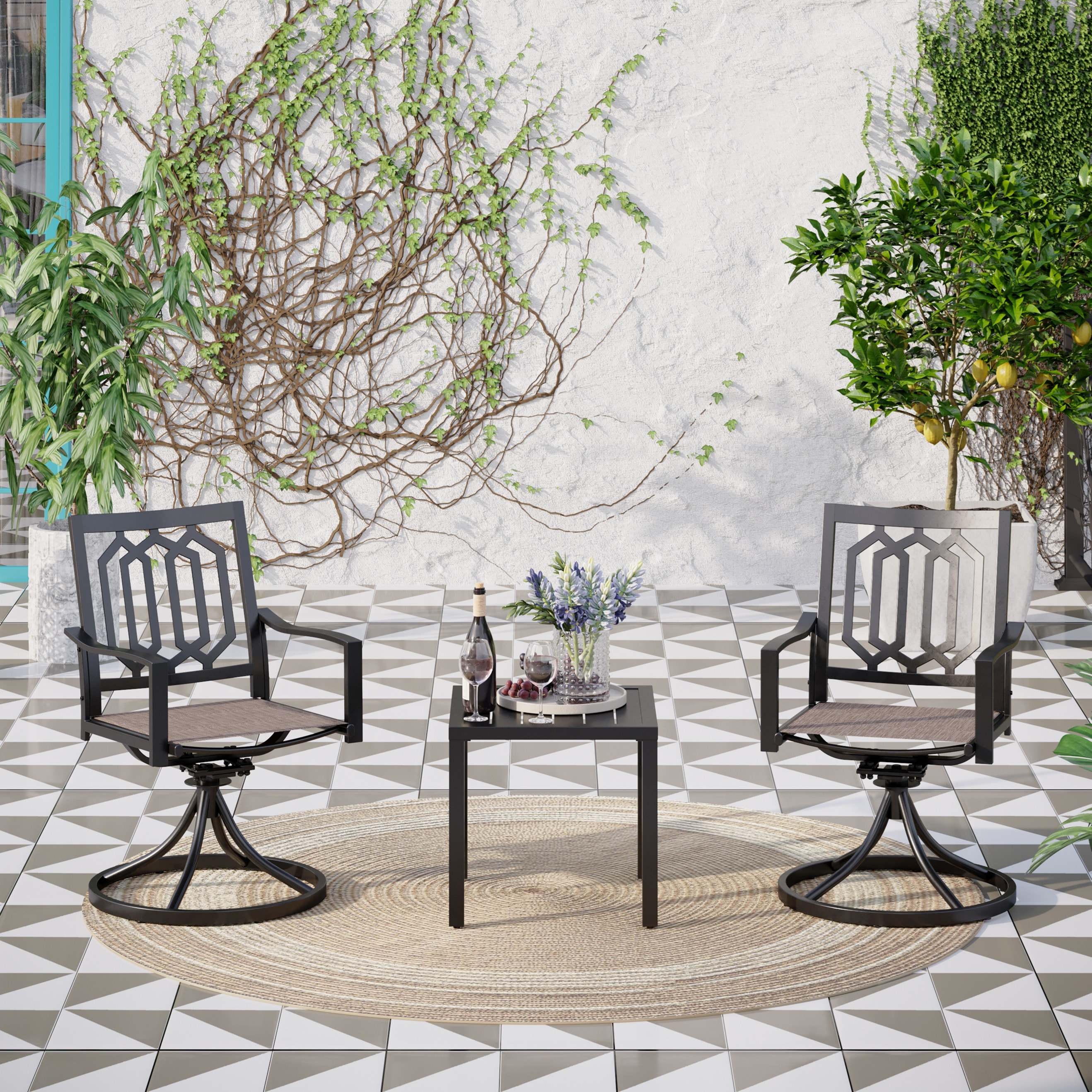 Bistro swivel chairs deals