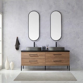 Trento Bath Vanity with Sintered Stone Top with Concrete Sink (O)