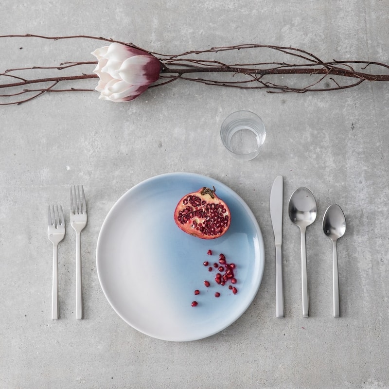 Fortessa Arezzo 18/10 Stainless Steel, 5PC Flatware Set (Service for 1), Silver