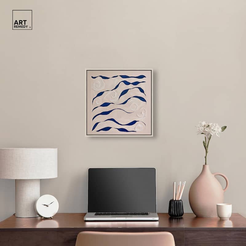 Acrylic Waves Canvas by Art Remedy