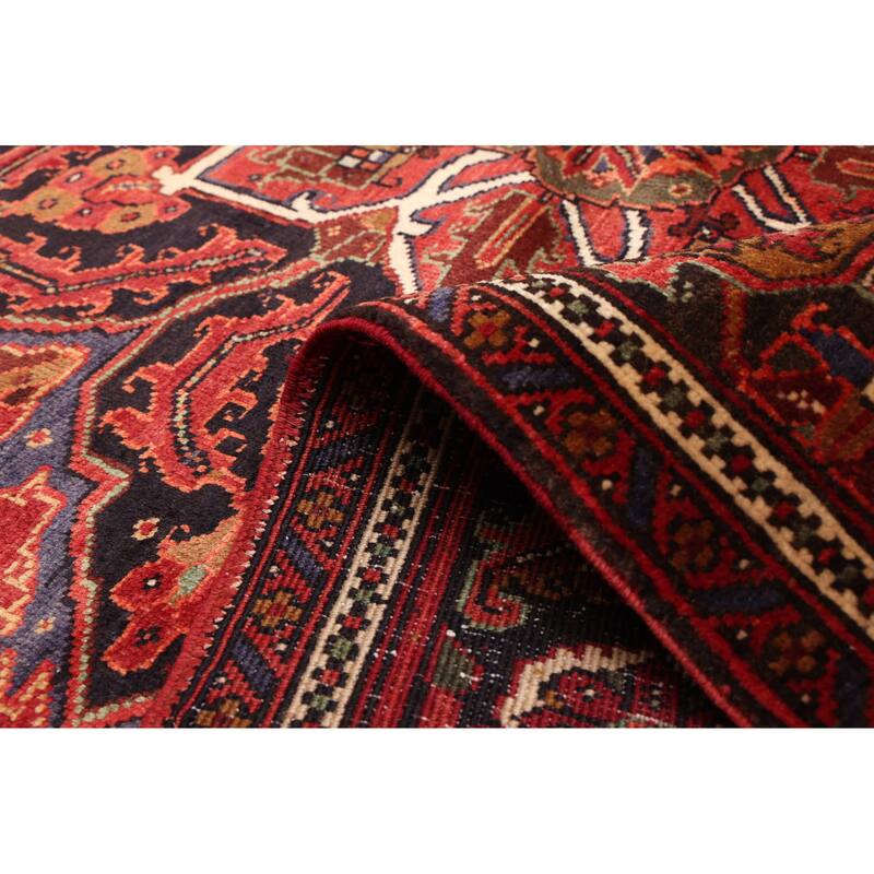 ECARPETGALLERY Hand-knotted Sarabi Dark Red Wool Rug - 6'8 x 9'6