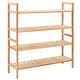 preview thumbnail 1 of 3, vidaXL Shoe Rack Solid Walnut Wood 27.2"x10.2"x31.9"