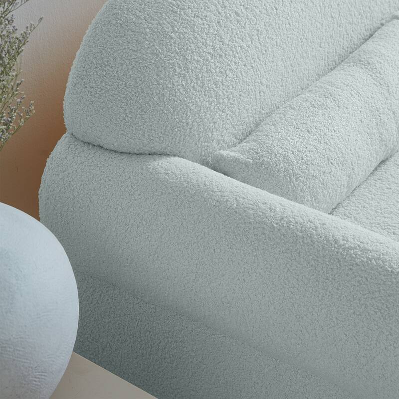 Felt Lounge Loveseat White Sleeper Loveseat Recessed Arms Settee Bed