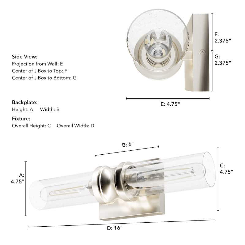 Hunter Lenlock Vanity Wall Light - Art Deco, Damp Rated
