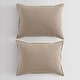 preview thumbnail 15 of 52, Calvin Klein Washed Percale Solid Cotton Duvet Cover Set