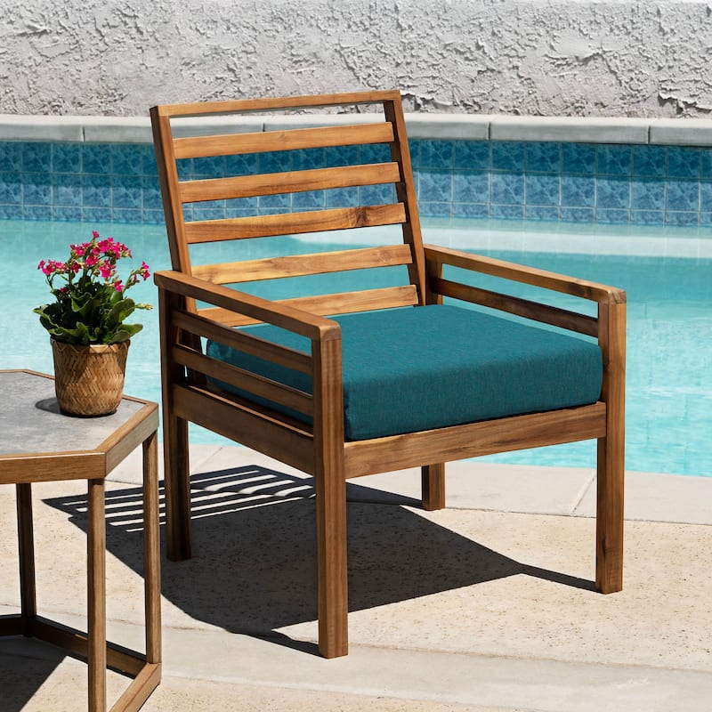 Outdoor Premium Dining Seat Cushion (2-Pack) - 20" wide x 20" deep x 4" thick