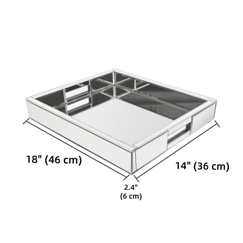 Mirror Glam Tray Decorative Tray