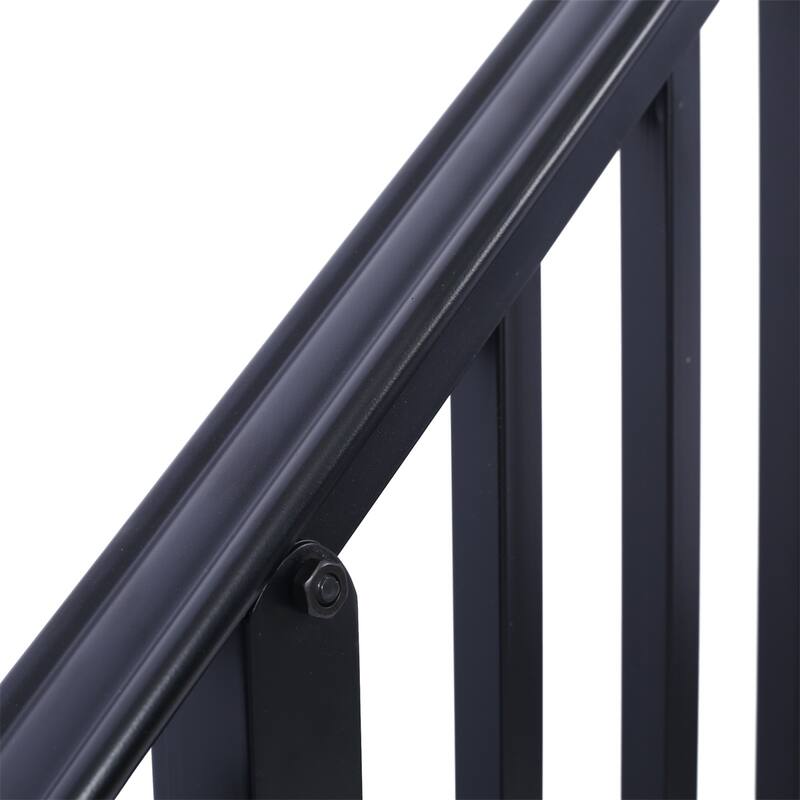 Handrails for Outdoor Steps,Fit 3 or 4 Steps Outdoor Stair Railing