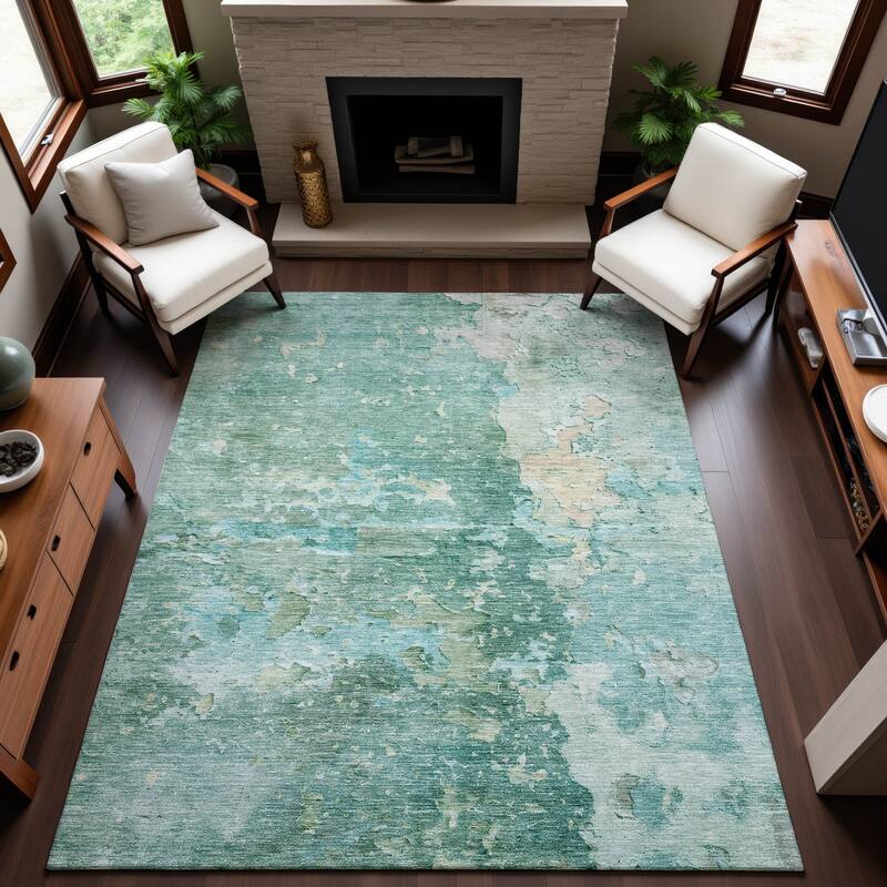 Premium Washable Super Soft Abstract Watercolor Mayfield Rug