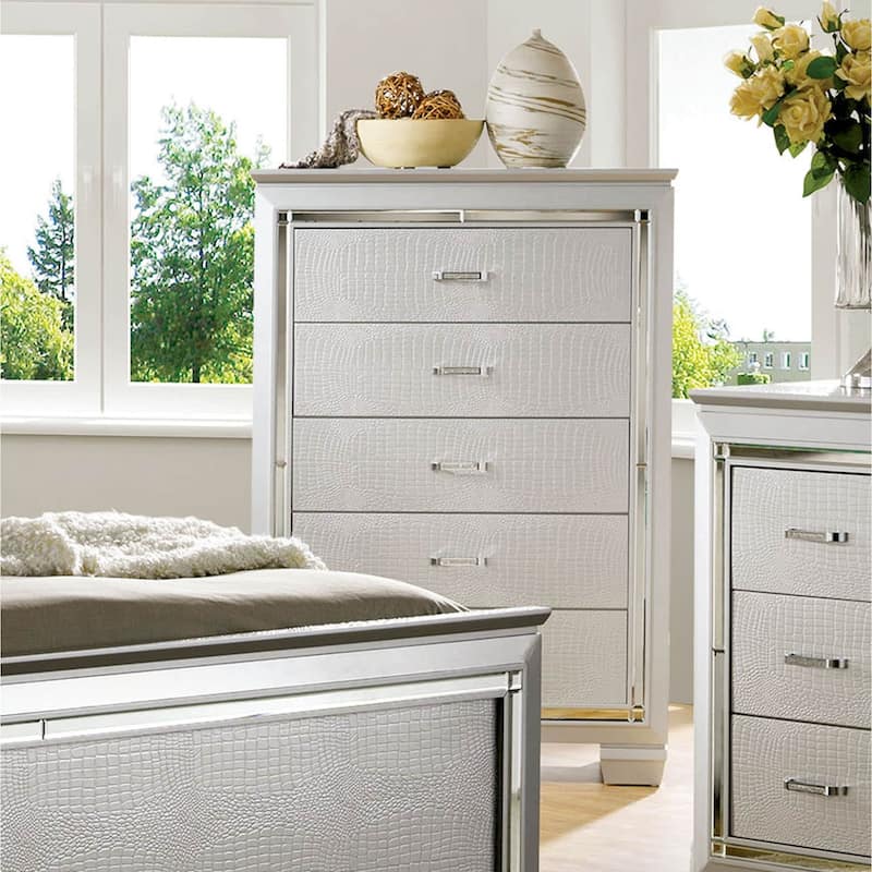 Ruff Transitional Solid Wood 5-Drawer Chest by Furniture of America