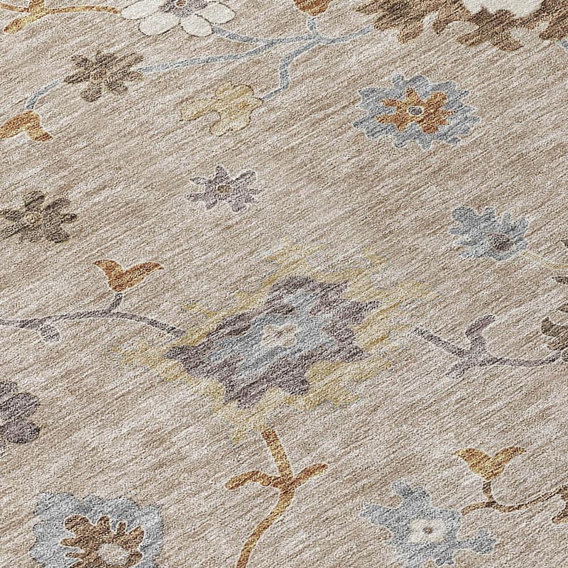 Machine Washable Indoor/ Outdoor Chantille Kashan Traditonal Rug