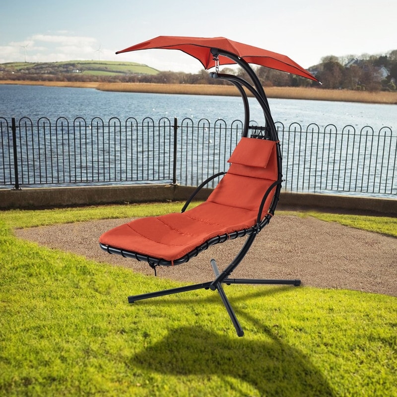 Hammock Lounger Folding Chair Swing Hanging Chaise Lounger With