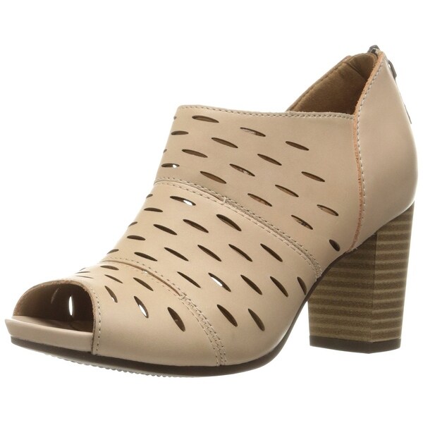 clarks open toe ankle boots