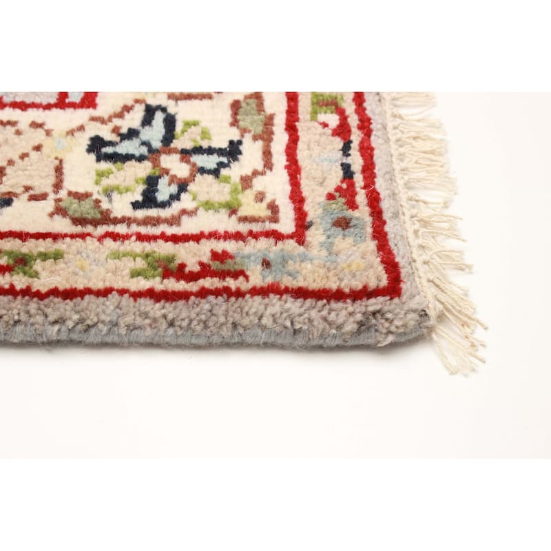 ECARPETGALLERY Hand-knotted Serapi Heritage Light Grey Wool Rug - 2'8 x 9'10
