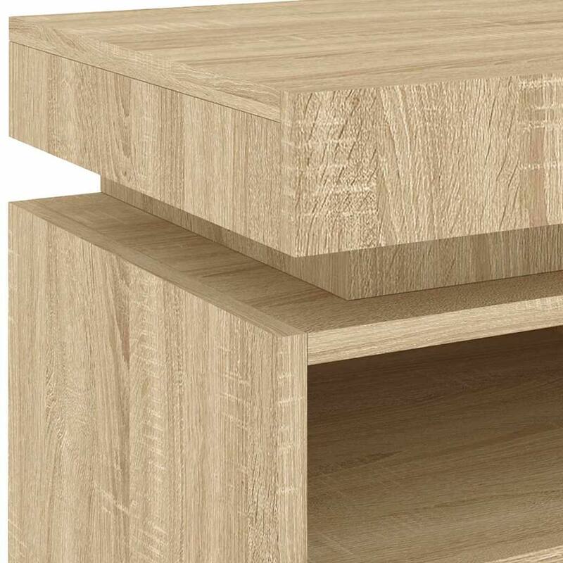 vidaXL Bedside Cabinet Engineered wood Compact Bedside Cabinet