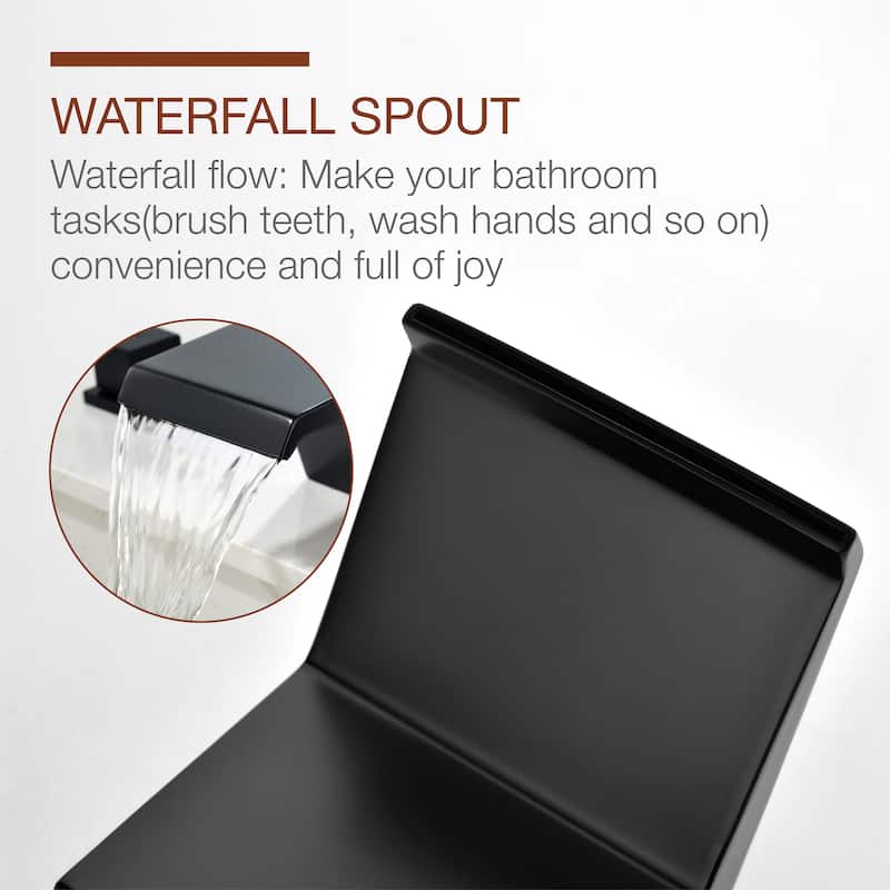 Bathroom Faucet - Widespread 8 Inch Bathroom Sink Faucet