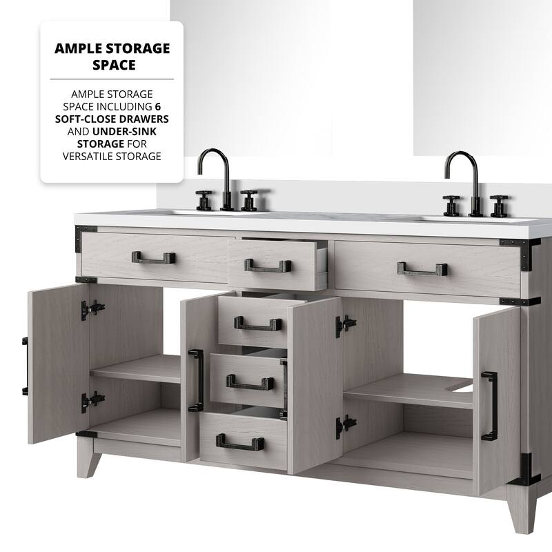Laurel Bath Vanity Cultured Marble Top, Sink and Faucet