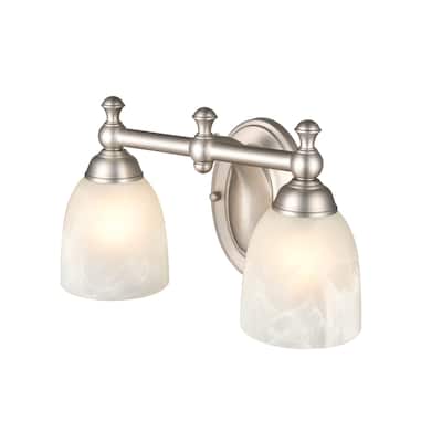 Millennium Lighting Metal 2 Light Vanity Light in Satin Nickel