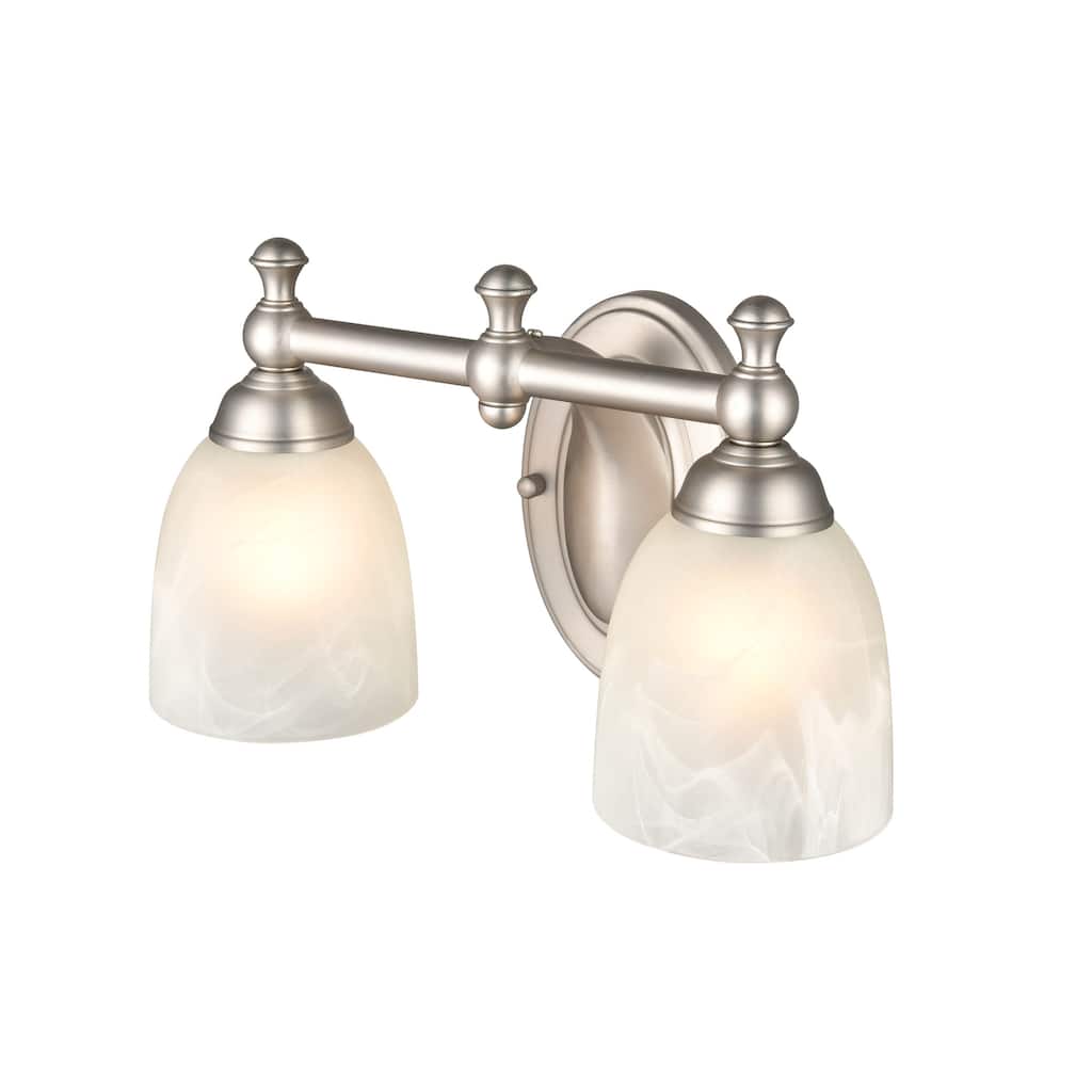 Millennium Lighting Metal 2 Light Vanity Light in Satin Nickel
