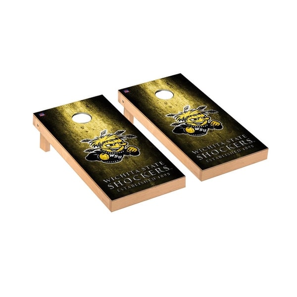 slide 2 of 5, Wichita State Shockers Museum Cornhole Board Set