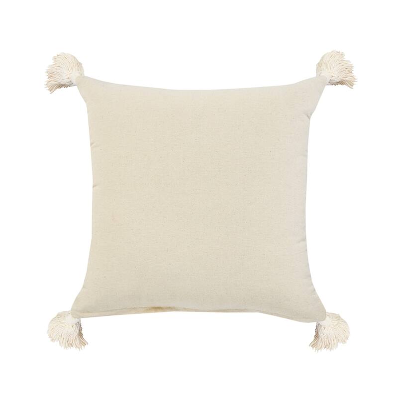 HomeRoots 20" X 20" Aqua Jade Turquoise And White 100% Cotton Striped Zippered Pillow