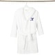 preview thumbnail 53 of 100, Sweet Kids 100% Polyester SUPER PLUSH Double Brushed Hooded Bathrobe with Navy Script Monogram K - Medium