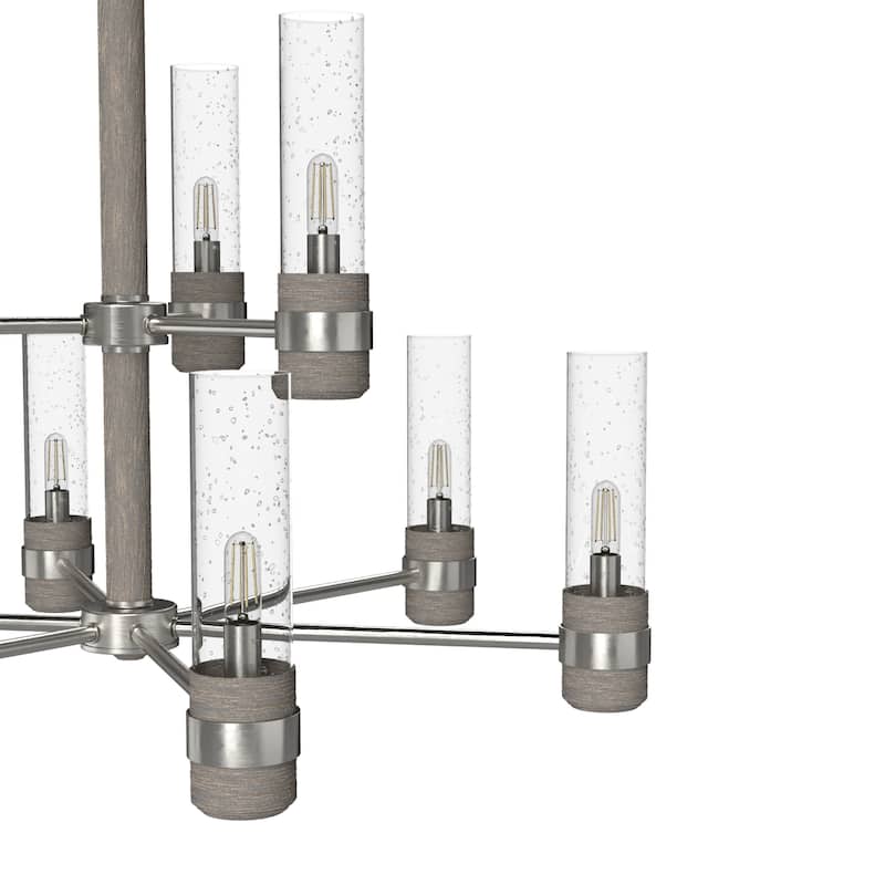 Hunter River Mill Chandelier - Dining Room, Entry - Modern Mountain, Rustic, Round, Industrial