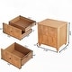 preview thumbnail 73 of 116, Wood NightStand with Metal Handle