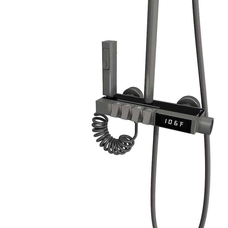 46.7"H Elegant Shower Upgrade Concealed Spout Independent Control