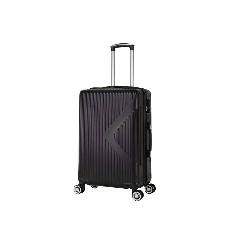 Luggage Sets 3 Piece, Modern ABS Carry On Hardshell Lightweight Durable Suitcase with TSA Lock and Spinner 8 Wheels & Bag