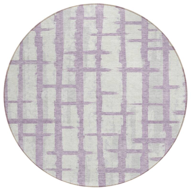 HomeRoots Striped Transitional Rectangle Outdoor Rug