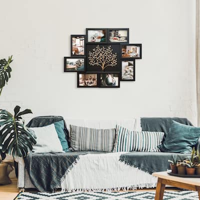 HELLO LAURA 8 Opening 4x6 Picture Frame Collage Family Tree Wall Hanging