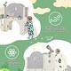 preview thumbnail 14 of 16, Kids Slide Playset Structure 7 in 1, Freestanding Spaceship Set with Slide, Arch Tunnel, Ring Toss and Basketball Hoop