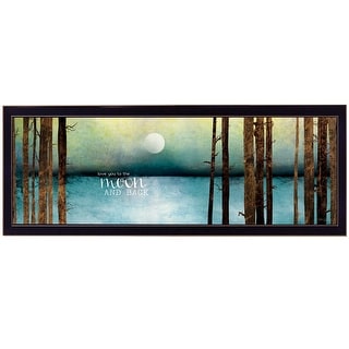 Love You To The Moon And Back 2 Black Framed Print Wall Art - Bed Bath ...
