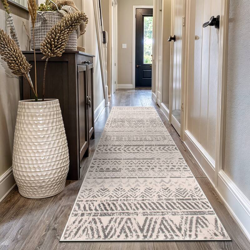 The Curated Nomad Midtown Geometric Distressed Bohemian Rug