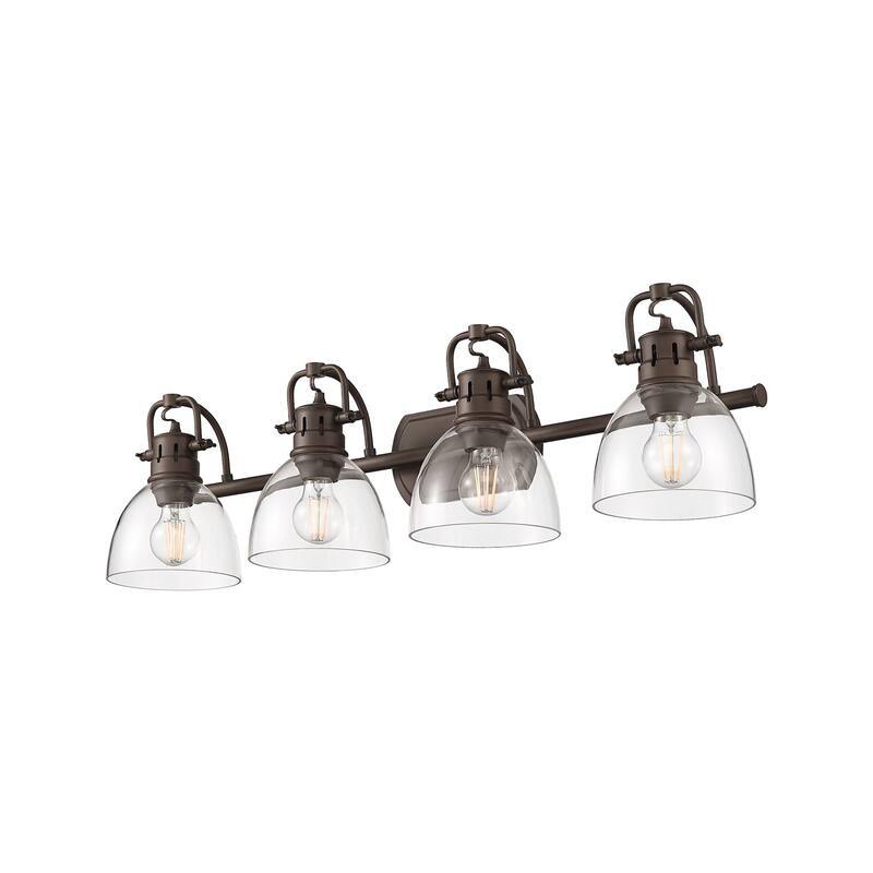 Golden Lighting 3602-BA4-RBZ Duncan 4 Light 34" Wide Vanity Light