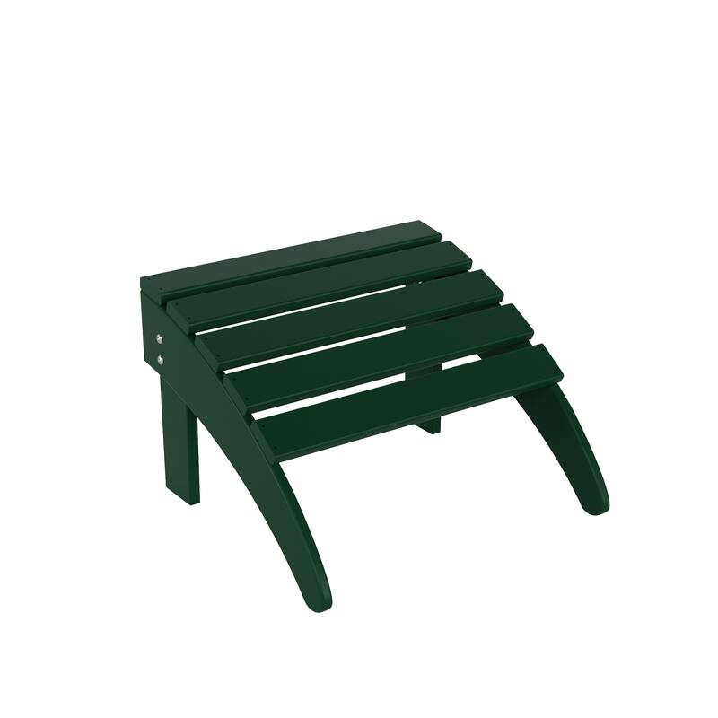 Polytrends Laguna Hdpe All Weather Outdoor Patio Foldable Adirondack Chairs Conversation Set (5-Piece Set)