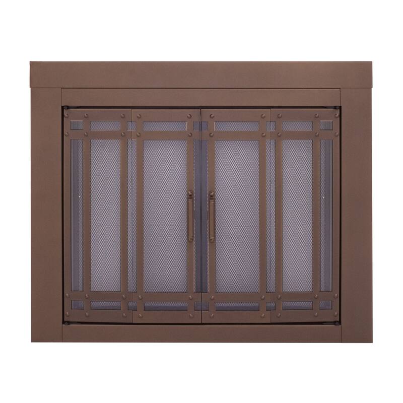 Pleasant Hearth Aerin Fireplace Glass Door Burnished Bronze - Medium