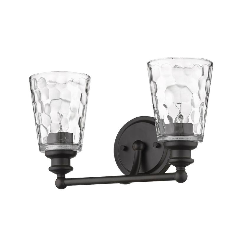 Modern Transitional Hardwired Wall Light with Reversible Mount and Clear Glass Shade LED Compatible
