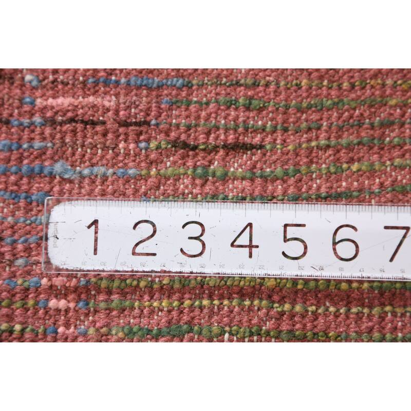 Pink Geometric Moroccan Oriental Rug Hand-Knotted Wool Carpet - 9'3" x 11'10"