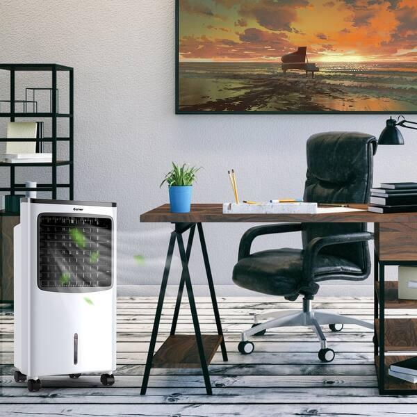 Costway Portable Cooler Fan Filter Humidify Anion W/ Remote Control