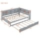 preview thumbnail 28 of 54, Multi-Shelf Daybed Bookcase Bed Frame with Trundle Bed