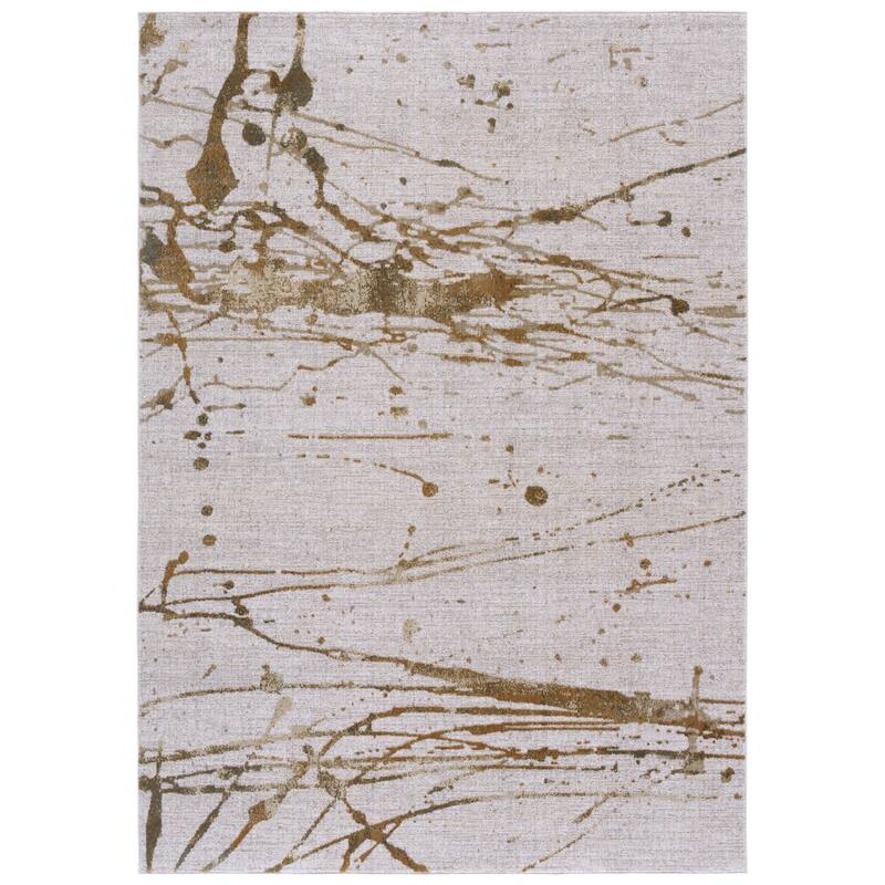 SAFAVIEH Marvel Llew Modern Rug - 5'3" x 7'6" - Grey/Beige - 5'3" x 7'6"