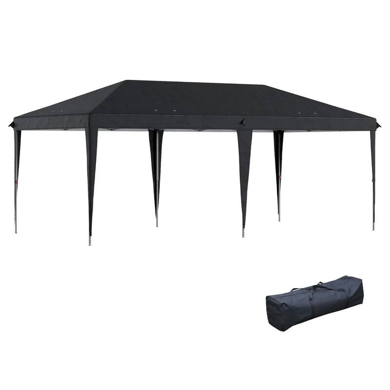 10' x 19.2' Outdoor Gazebo Pop Up Canopy Party Tent with Carrying Bag