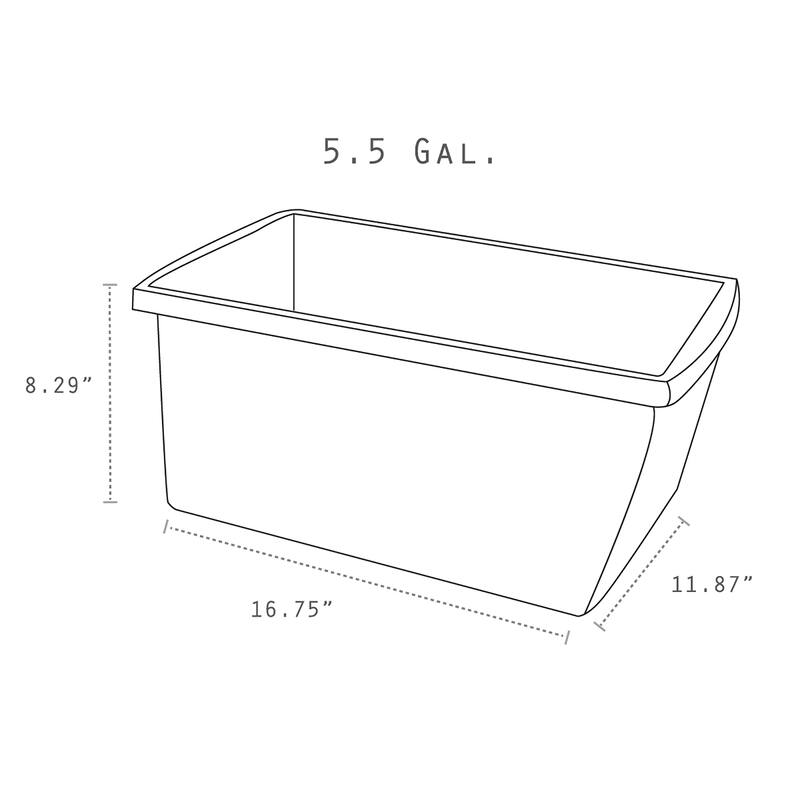 Storex Medium Classroom Storage Bin, Red, Pack of 2