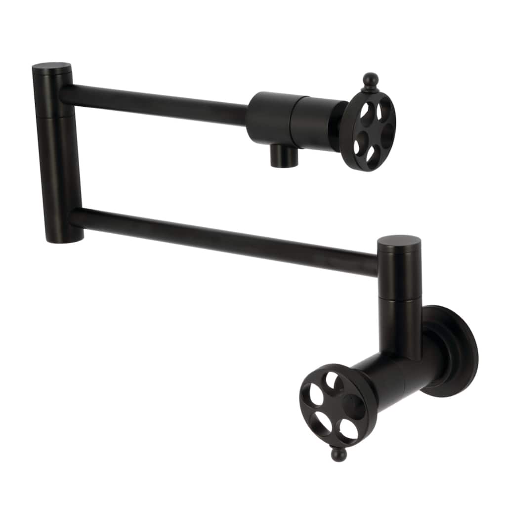Wendell Two-Handle 1-Hole Wall Mount Pot Filler Faucet