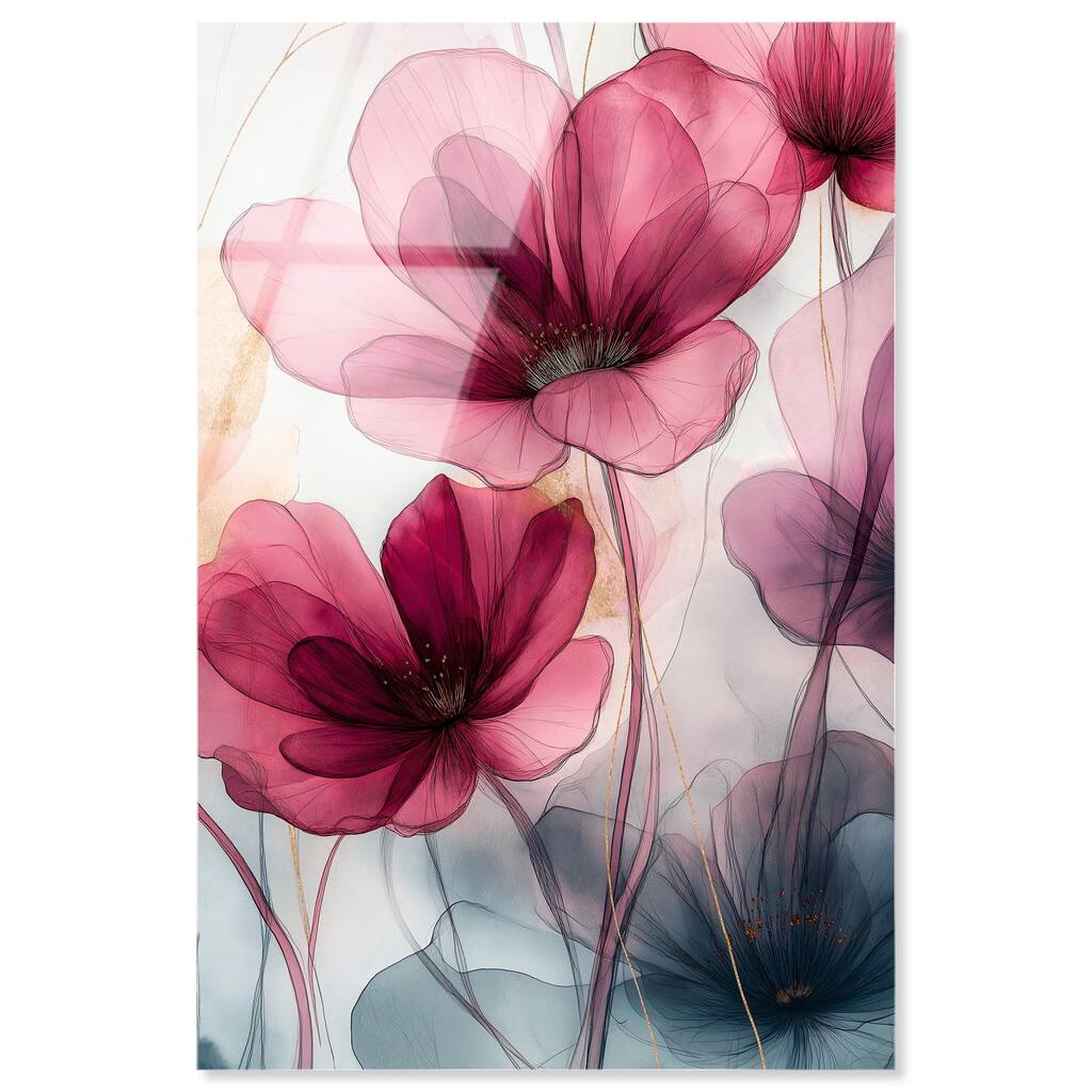 Filigree Flora II Acrylic by Art Remedy, Ready to Hang