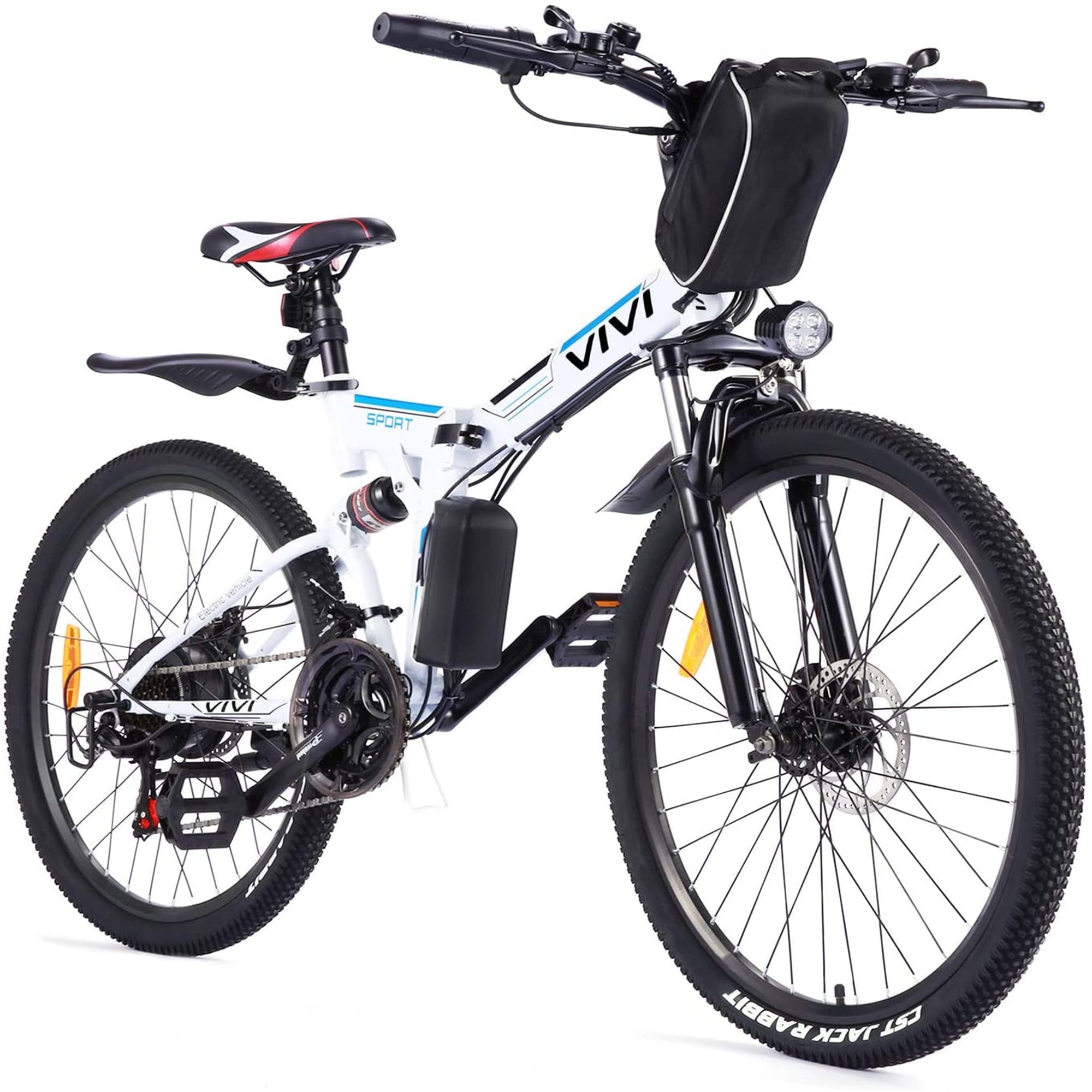 Ebike,26'' Folding Electric Bike Mountain Bicycle City Commute 350W 21Speed_NEW! 